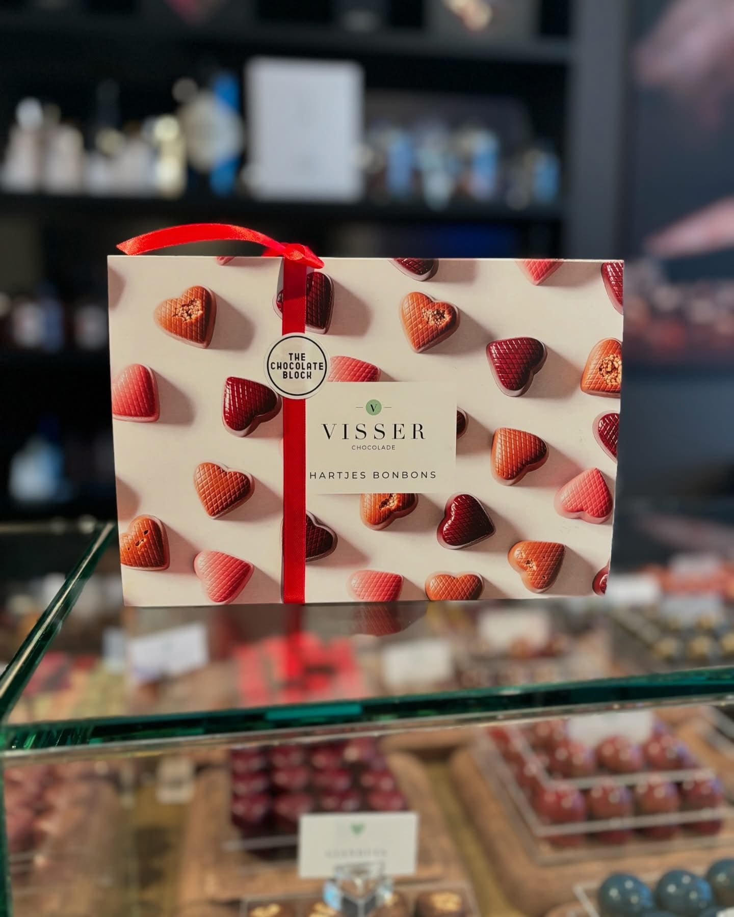 Valentijn Hartjes bonbons van Visser Chocolade