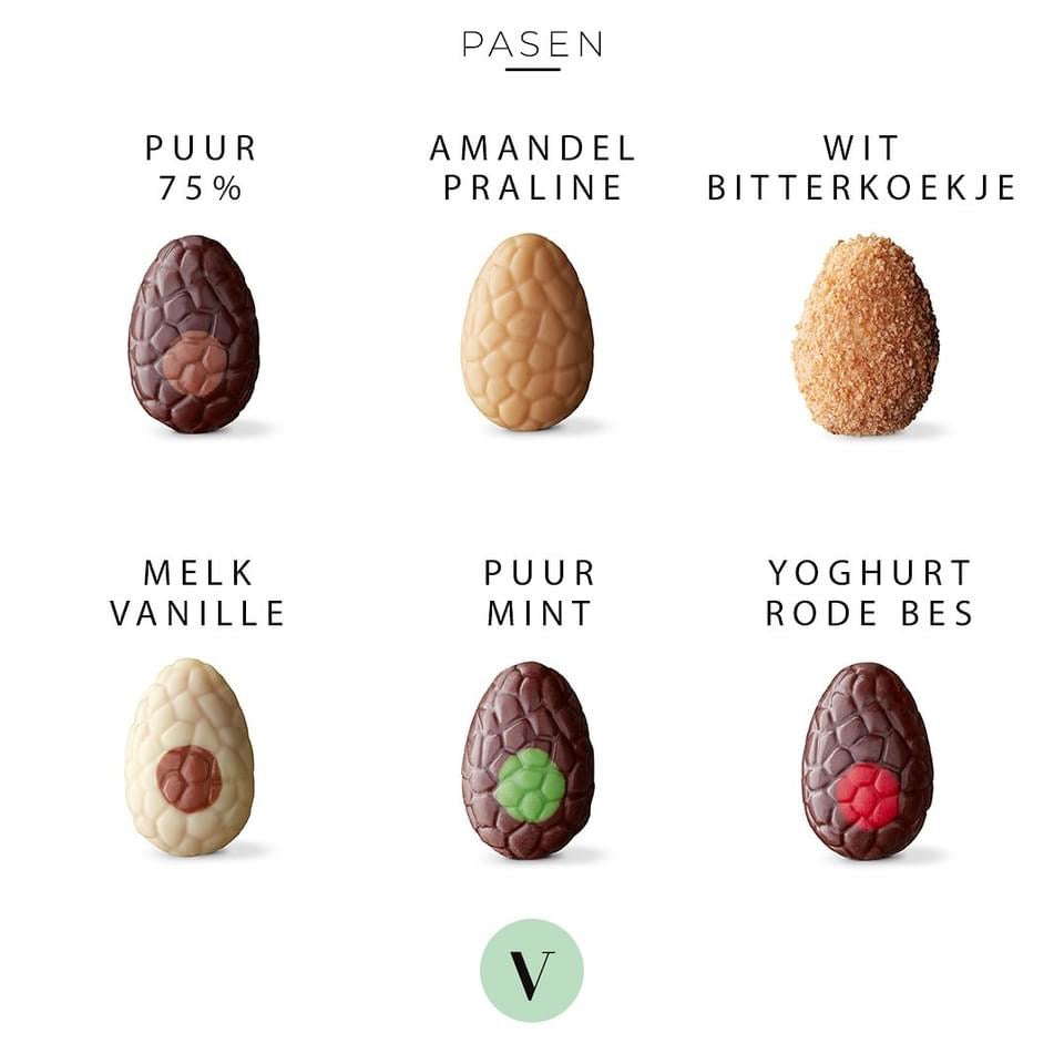 Chocolade paaseitjes van Visser Chocolade 